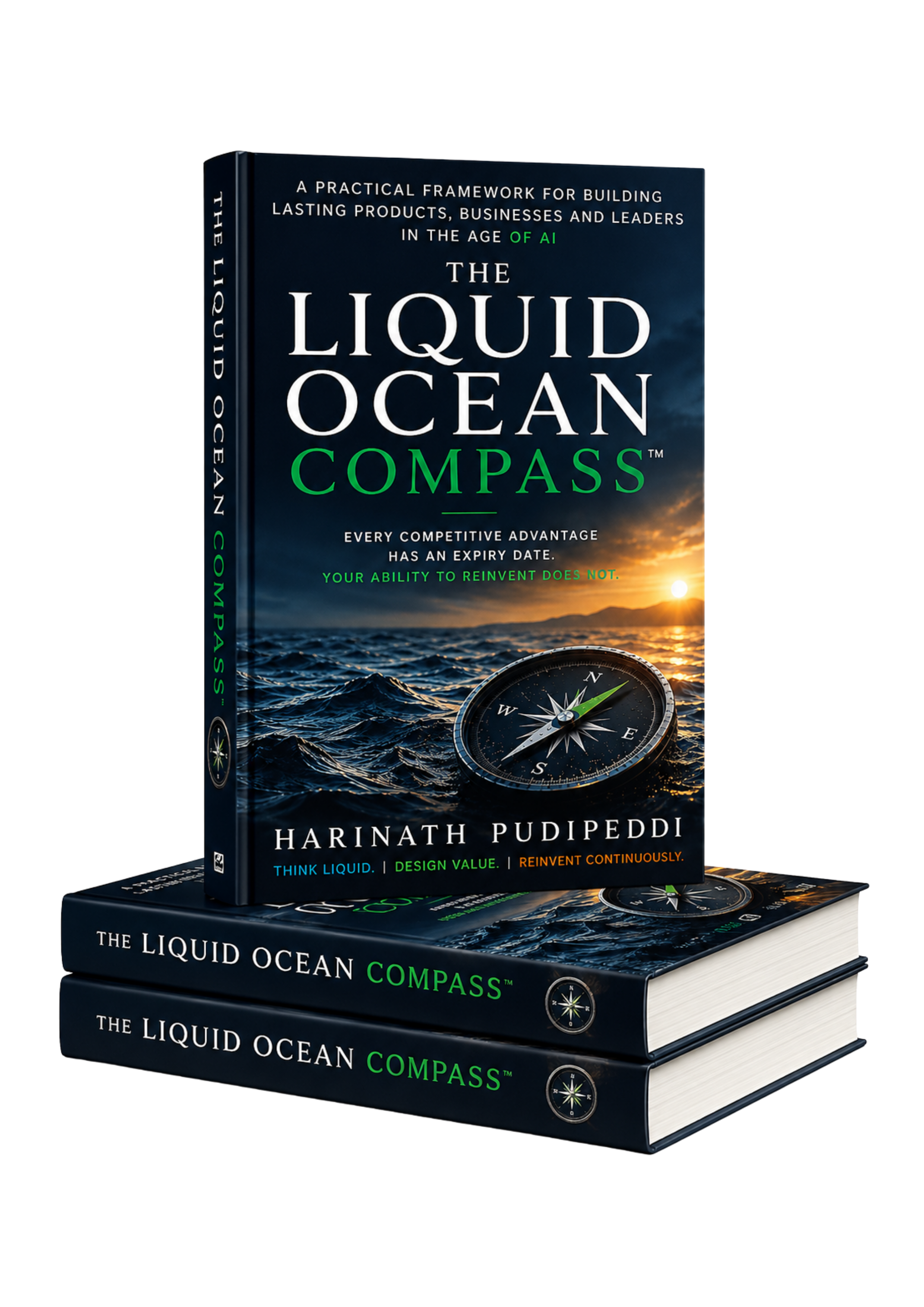 The Liquid Ocean Compass by Harinath Pudipeddi — hardbound edition